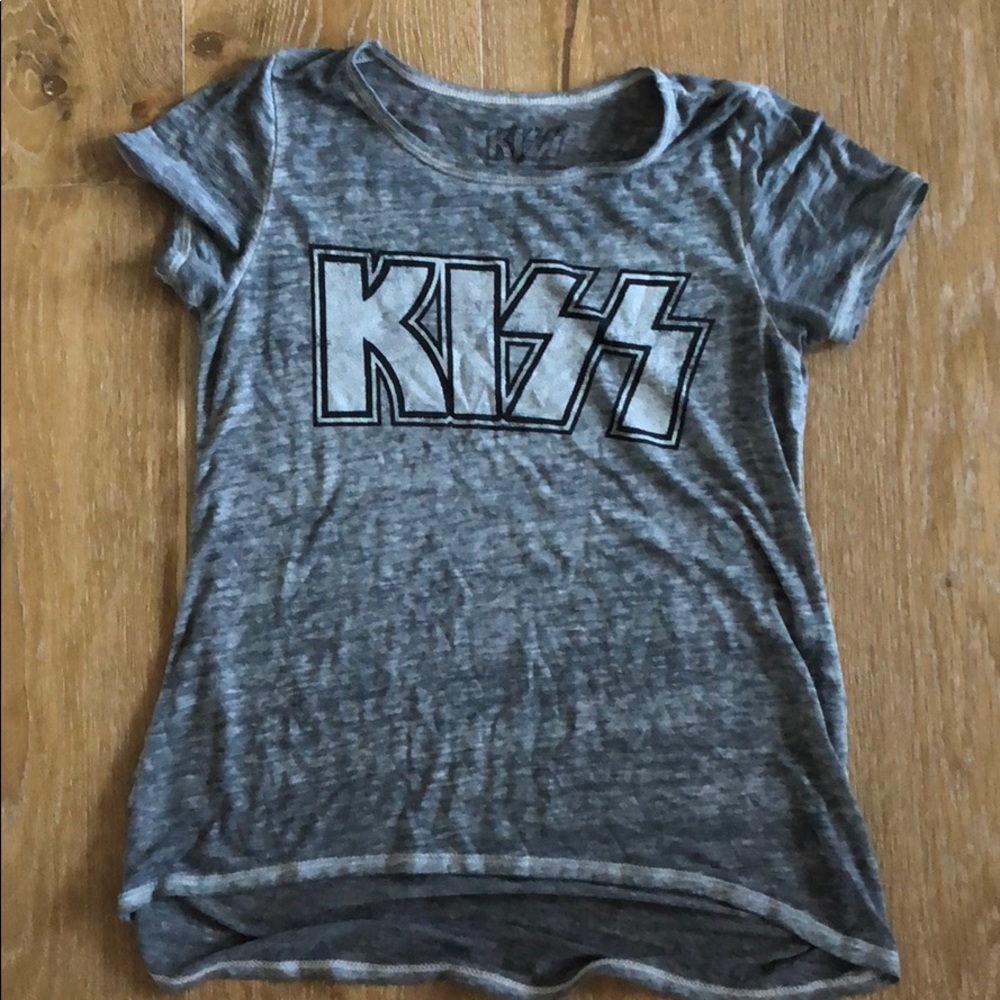Girls Size L (8-10) Rock & Roll KISS T-Shirt
